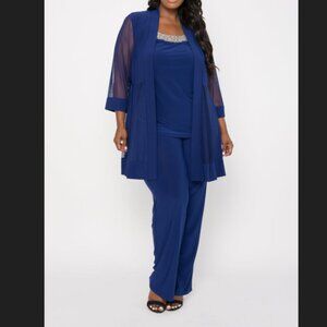 R&M Richards Royal Blue Formal Pant Suit Size 16